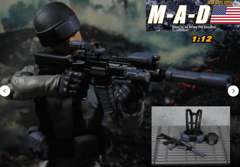 custom 1:12 gi joe classified accessory